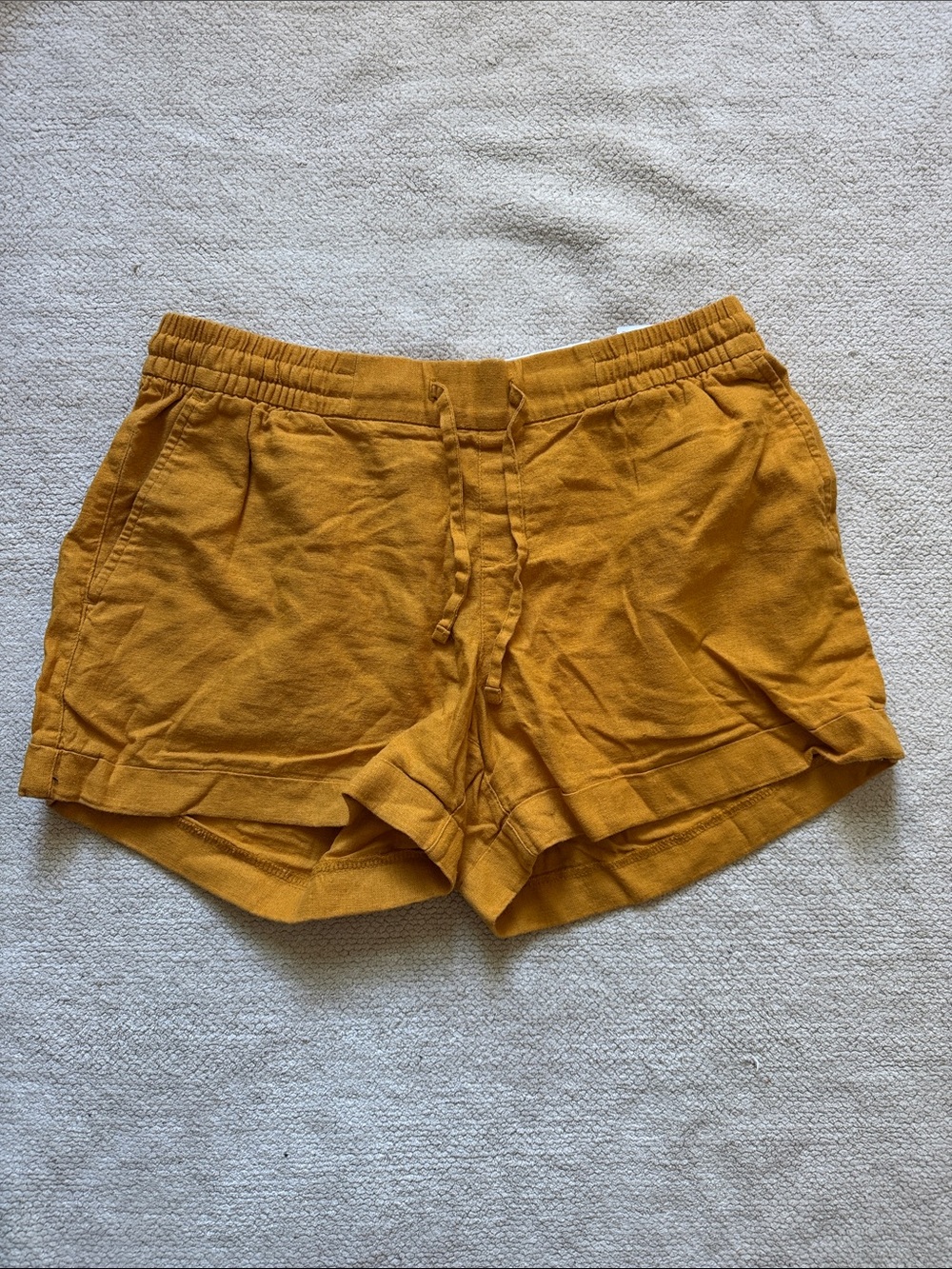 Old Navy Women's Drawstring Shorts - Mustard